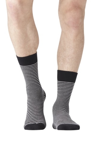 6 paires de chaussettes Noir, bleu et gris - Serge Blanco
