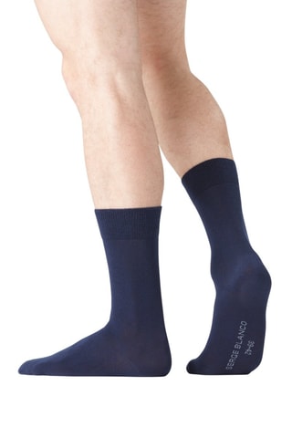 6 paires de chaussettes Noir, bleu et gris - Serge Blanco