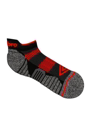 2 paires de socquettes Gris et rouge - Umbro