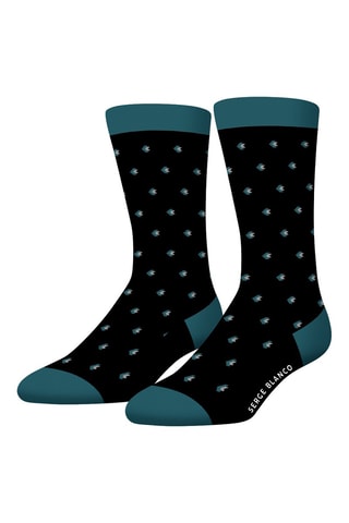 6 paires de chaussettes - Noir et gris - Serge Blanco