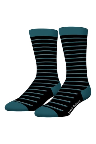 6 paires de chaussettes - Noir et gris - Serge Blanco