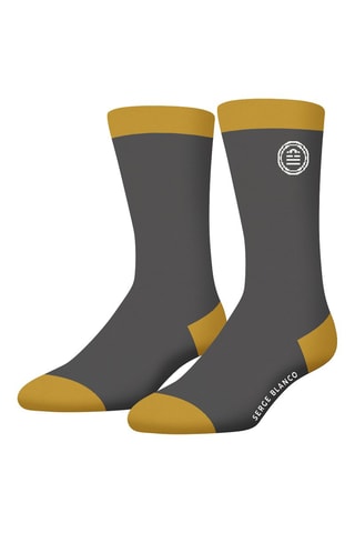6 paires de chaussettes - Noir et gris - Serge Blanco