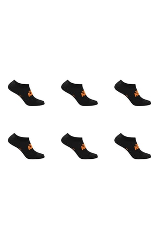 6 paires de socquettes - Noir et orange - KTM