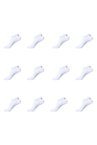 12 paires de socquettes Fila - Blanc et noir