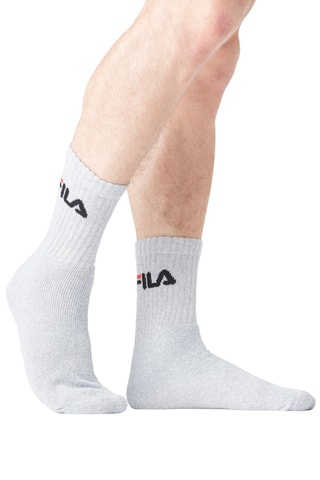 6 paires de chaussettes - Noir et gris - Fila