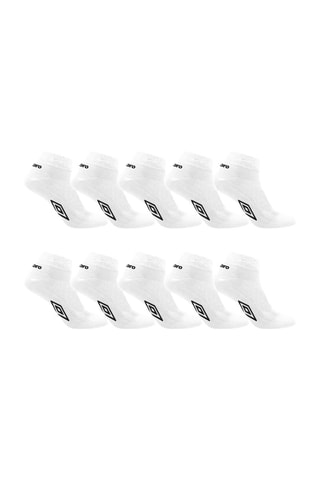 10 paires de socquettes - Blanc et noir - Umbro