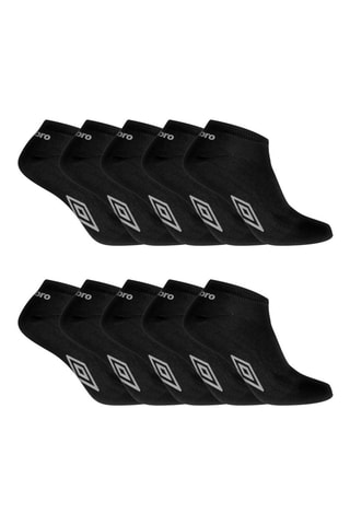 10 paires de socquettes - Noir et blanc - Umbro