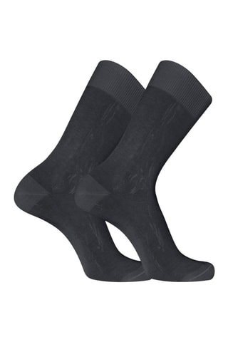6 paires de chaussettes - Noir, gris foncé et bleu marine - Pierre Cardin