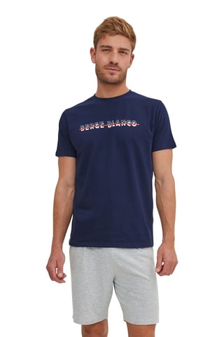 Pyjama 
Bleu marine et gris - Serge Blanco