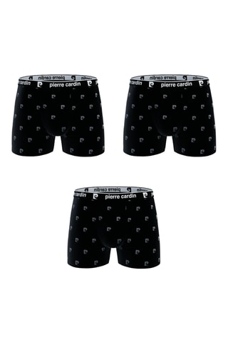 3 boxers - Preto e cinzento - Pierre Cardin