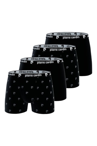 4 boxers - Preto e cinzento-escuro - Pierre Cardin