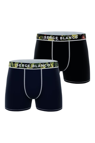 2 boxers - Multicolore - Serge Blanco