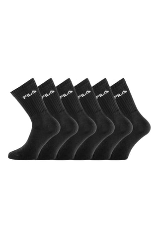 6 paires de chaussettes - Noir et blanc - Fila