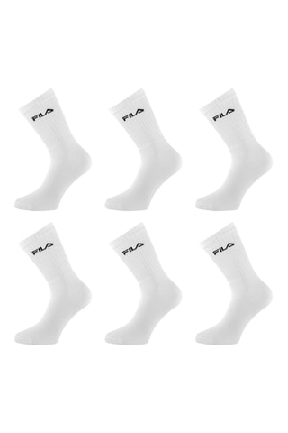 6 paires de chaussettes - Blanc et noir - Fila