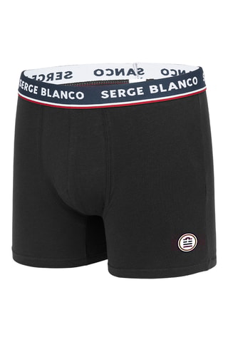 2 boxers - Gris et noir - Serge blanco