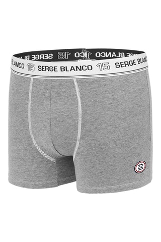 4 boxers - Gris et gris foncé - Serge blanco