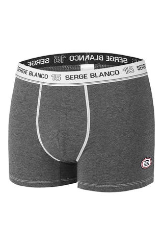 4 boxers - Gris et gris foncé - Serge blanco