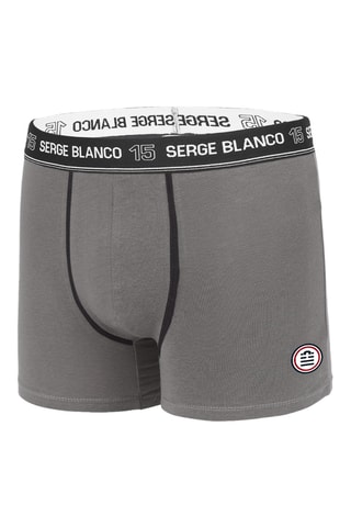 4 boxers - Bleu, gris et noir - Serge Blanco