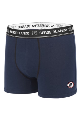 4 boxers - Bleu, gris et noir - Serge Blanco