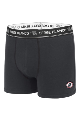 4 boxers - Bleu, gris et noir - Serge Blanco