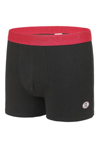 4 boxers - Noir, blanc, bleu et rouge - Serge Blanco