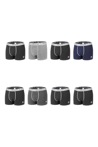 8 boxers - Noir et bleu marine - Serge Blanco