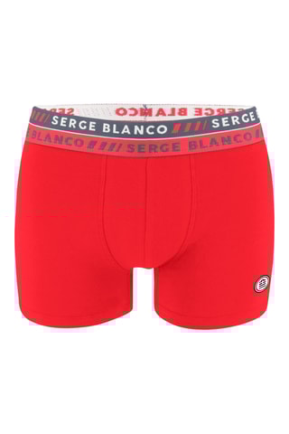 8 boxers - Noir et rouge - Serge Blanco