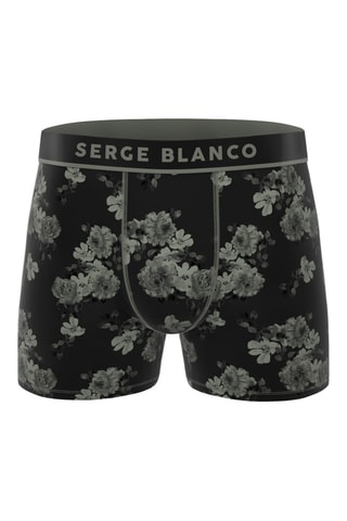 3 boxers - Gris foncé et noir - Serge Blanco