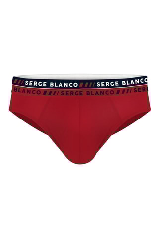 4 slips - Noir et rouge - Serge Blanco
