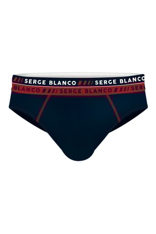 4 slips - Noir et rouge - Serge Blanco