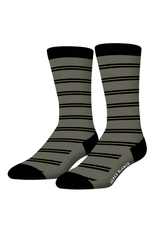 6 paires de chaussettes - Gris et noir - Serge Blanco