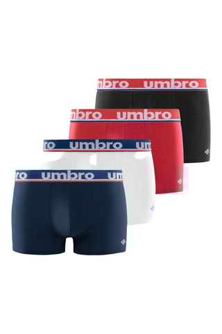 4 boxers - Azul-marinho e vermelho - Umbro