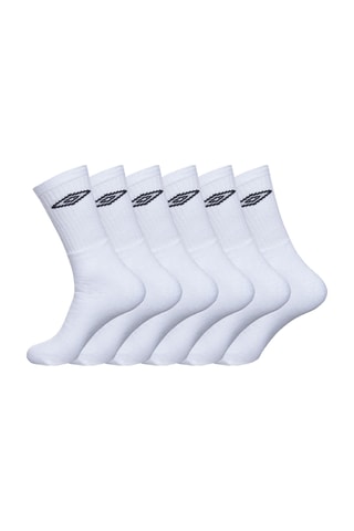 6 paires de chaussettes - Blanc - Umbro