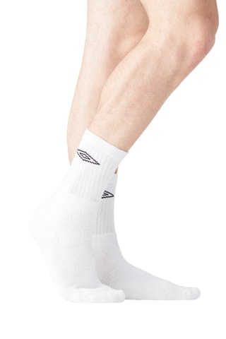 6 paires de chaussettes - Blanc - Umbro
