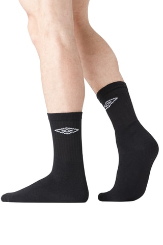 6 paires de chaussettes - Noir - Umbro