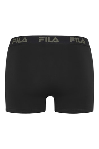 4 boxers - Kaki et noir - Fila
