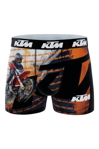 3 boxers - Noir et orange - KTM