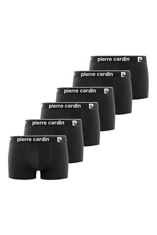6 boxers - Noir - Pierre Cardin
