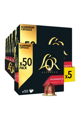 250 capsules Café L'Or Espresso Splendente Intensité 7 - Compatibles Nespresso®*