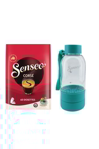 400 dosettes Café Corsé Senseo et Gourde Cold Brew Senseo 330 ml