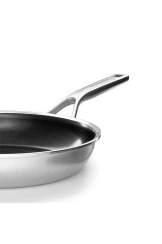 2 Roestvrijstalen Koekenpannen 20 en 28 cm