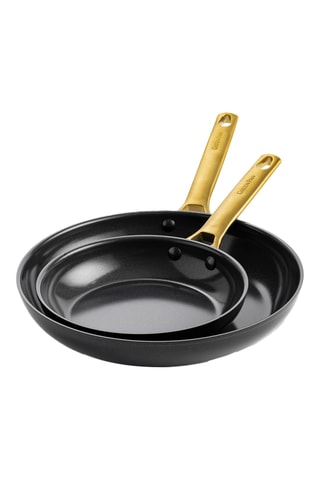2 Koekenpannen met Keramische Bekleding Padova - 20/28 cm- Greenpan