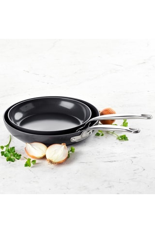 2 Koekenpannen met Keramische Bekleding Barcelona - 24/28 cm- Greenpan