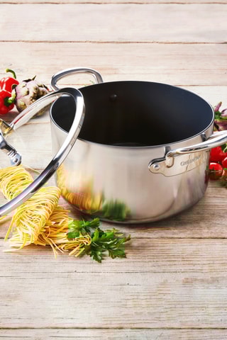 Roestvrijstalen Kookpot met Keramische Bekleding Barcelona - 18 cm - 2,1 l - Greenpan