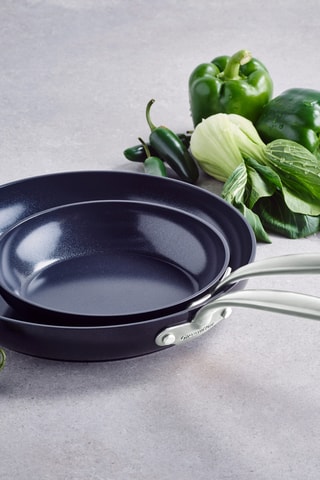 2 Koekenpannen met Keramische Bekleding Barcelona - 20/28 cm- Greenpan