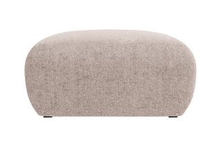 Pouf Nolio - Beige - En tissu chenille