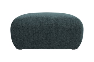 Pouf Nolio - Bleu pétrole - En tissu chenille