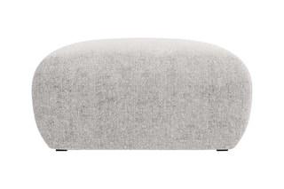Pouf Nolio - Gris clair - En tissu chenille