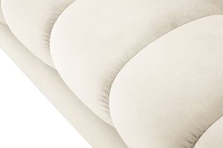 Canapé Bali - Beige clair - 4 places - Tissu Tissu velours