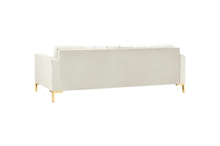 Canapé Bali - Beige clair - 4 places - Toucher velours